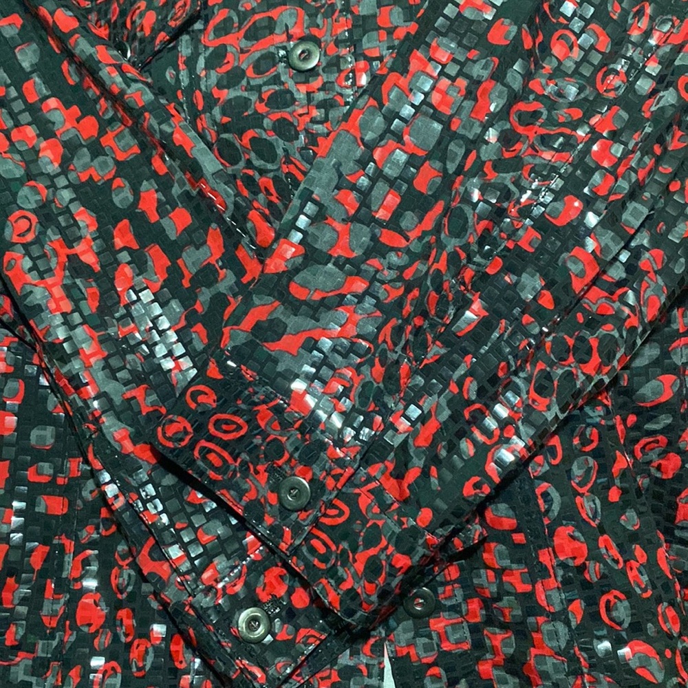 Plus Size, Ruby Rd. Sparkly Jacket, Red Black Gre… - image 3